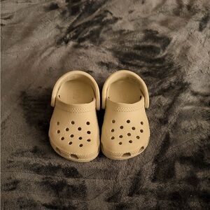 CROCS Kids Light Tan Clogs